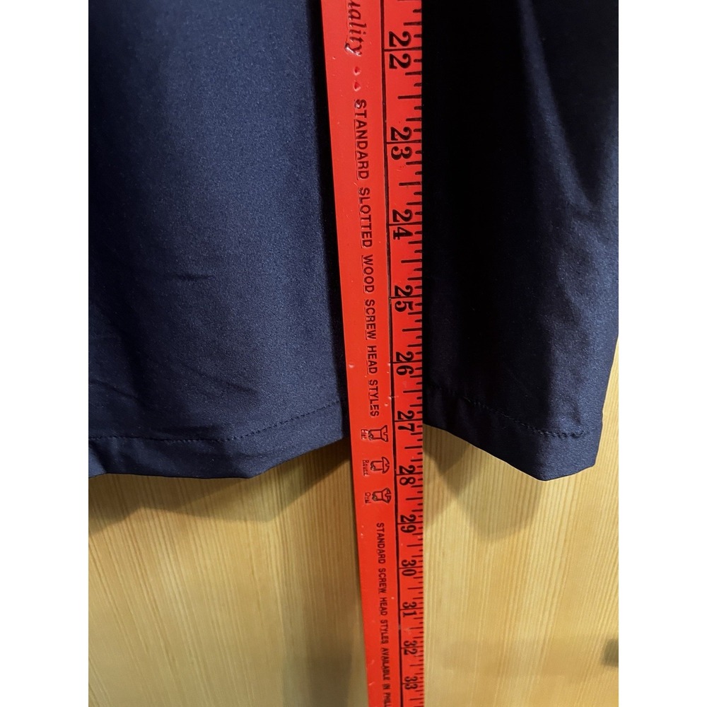 Porter & Ash Kinetic Stretch Shirt Mens Small Navy Blue Short Sleeve Camp Collar - Picture 8 of 9